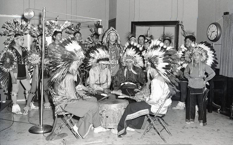 Pawnee Indian School students
